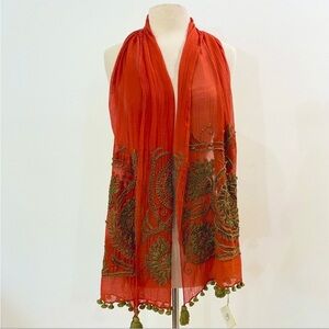Matta embroidery scarf NEW